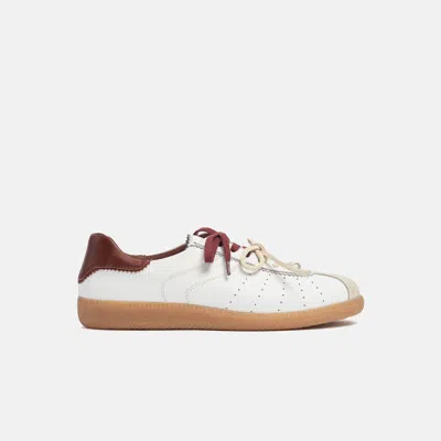 Scarosso Mariate Lace-up Sneakers In White - Calf