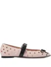 Scarosso Marion Ballerina Shoes In Pink