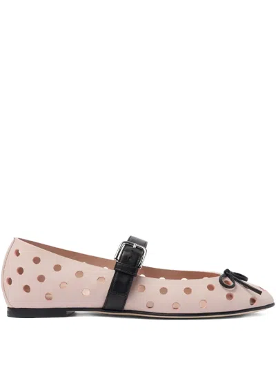 Scarosso Marion Ballerina Shoes In Pink
