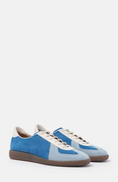Scarosso Colour-blocked Suede Sneakers In Blue