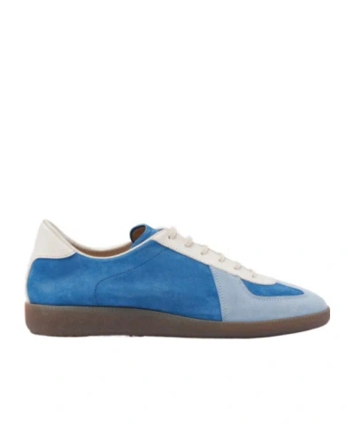 Scarosso Colour-blocked Suede Sneakers In Blue