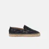 Scarosso Martina Woven Espadrilles In Black