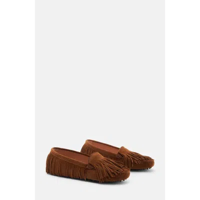 Scarosso Maya Driving Shoes In Brown