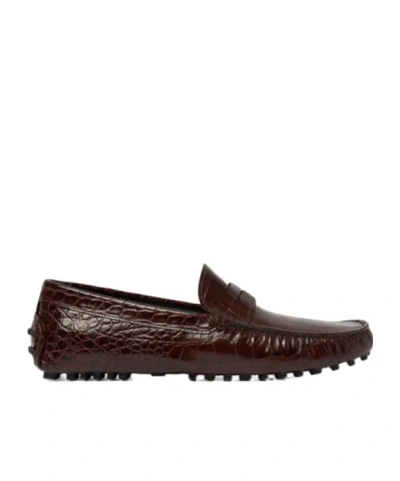 SCAROSSO SCAROSSO MICHAEL ALMOND TOE LOAFERS