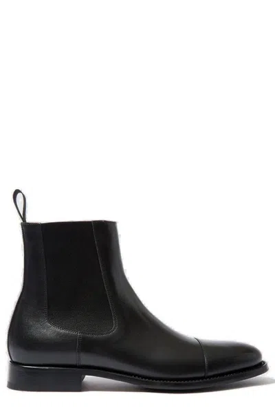 Scarosso Michelangelo Chelsea Boots In Black Calf