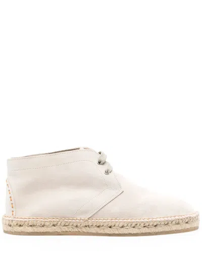 Scarosso Mojave Suede Espadrilles In Neutrals