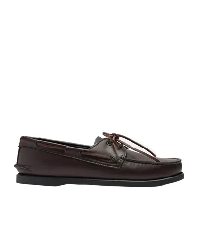 Scarosso Vittorio Interwoven-designed Loafers In Brown