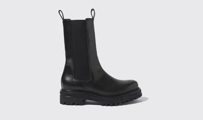 Scarosso Naomi Black - Woman Chelsea Boots Black In Black - Calf