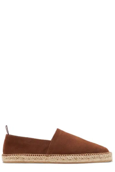 Scarosso Round-headed Love Shoes In Chestnut - Suede