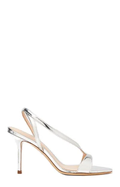 Scarosso 85mm Paula Strappy Sandals In Silver - Metal