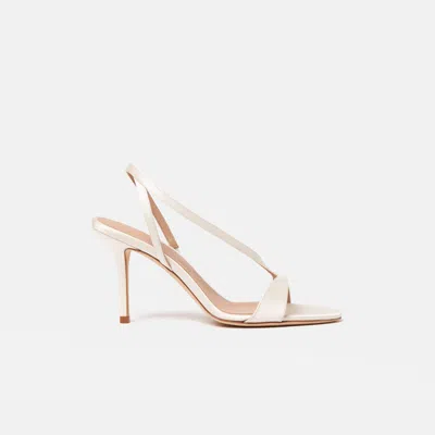 Scarosso Paula White Satin In White - Silk