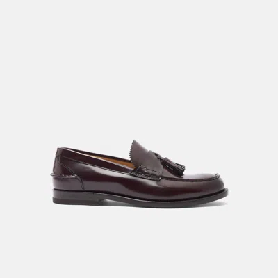 Scarosso Ralphine Loafers In Burgundy Brushed Calf
