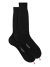 Scarosso Ribbed Knee-high Socks In Black