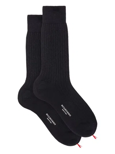 Scarosso Ribbed Socks In Blue