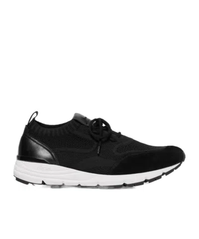 SCAROSSO SCAROSSO ROBBIE KNITTED LACE-UP SNEAKERS