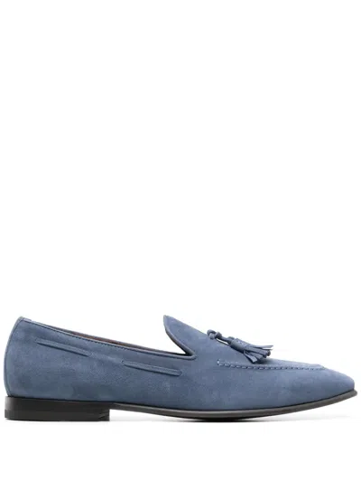 Scarosso Rodolfo Suede Loafers In Blue