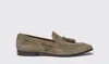 Scarosso Rodolfo Suede Loafers In Taupe - Suede