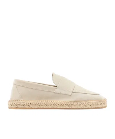 Scarosso Diego Suede Espadrilles In Neutrals