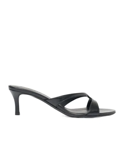 Scarosso Round-toe High-heeled Sandals In Black