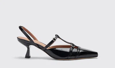 Scarosso Selena Black Patent - Woman High Heels Black In Black - Patent