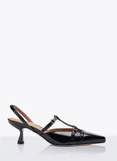 Scarosso 50mm Selena Patent-leather Pumps In Black