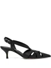 Scarosso Slingback Pointed-toe Pumps In Black