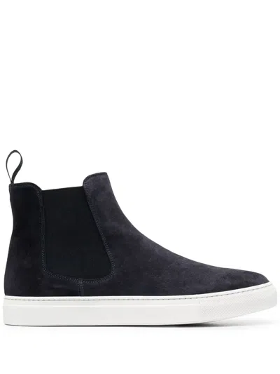 Scarosso Slip-on Hi-top Sneakers In Blue