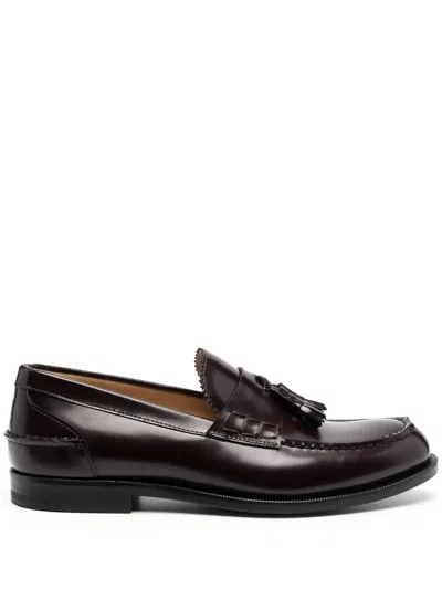 Scarosso Ralphine Loafers In Burgundy Brushed Calf