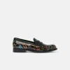 Scarosso Graphic-print Loafers In Black - Calf