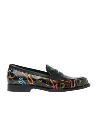 Scarosso Snakes Storm For Her Loafers In Black