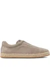 Scarosso Suede Espadrilles In Grey