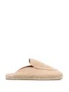 Scarosso Suede Jute-sole Espadrilles In Neutrals