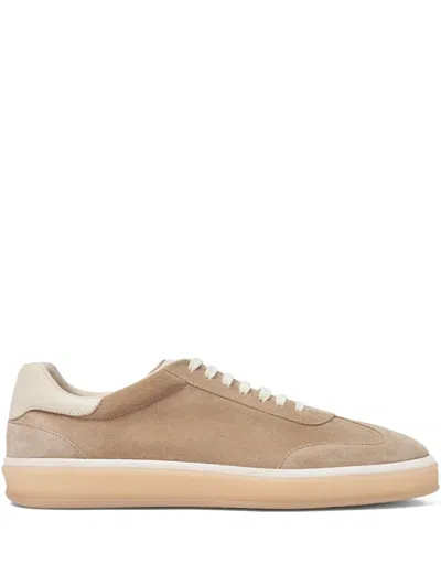 Scarosso Suede Sneakers In Taupe - Suede