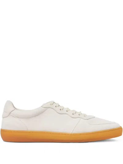 Scarosso Suede Sneakers In Cream - Suede
