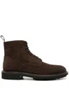 Scarosso Thomas Lace-up Suede Boots In Brown