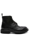Scarosso Thomas Leather Boots In Black