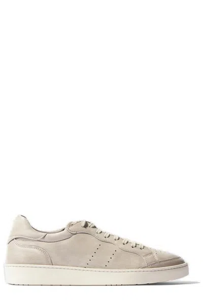 Scarosso Umberto Leather Sneakers In Grey - Calf Leather