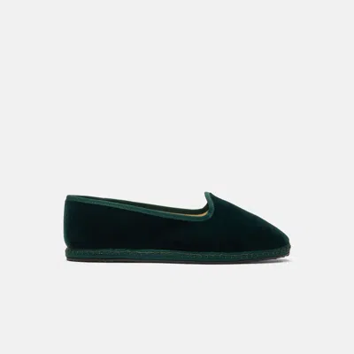 Scarosso Valentina Verde Velluto In Green - Velvet