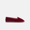 Scarosso Valentino Bordeaux Velluto In Burgundy - Velvet