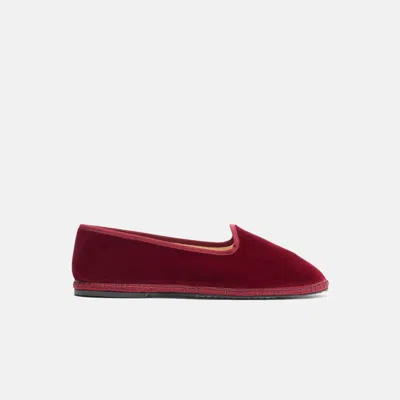 Scarosso Valentino Bordeaux Velluto In Burgundy - Velvet