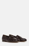 Scarosso Valeria Woven Flat Shoes In Brown
