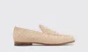Scarosso Vittorio Interwoven Suede Loafers In Sand - Suede