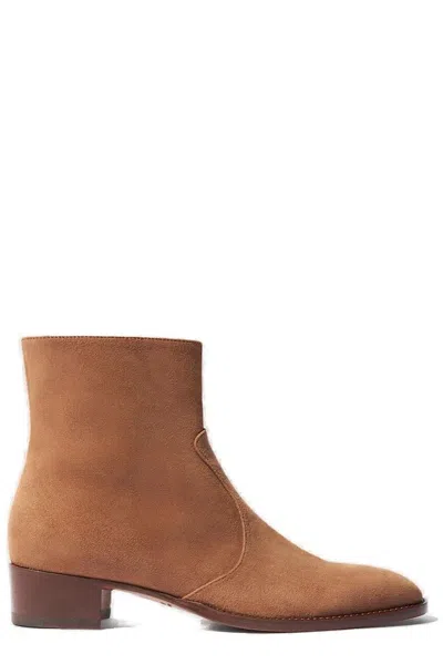 Scarosso Warren Tan Suede - Man Boots Tan In Tan - Suede