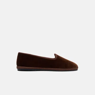 Scarosso William Iv Velvet Slippers In Brown