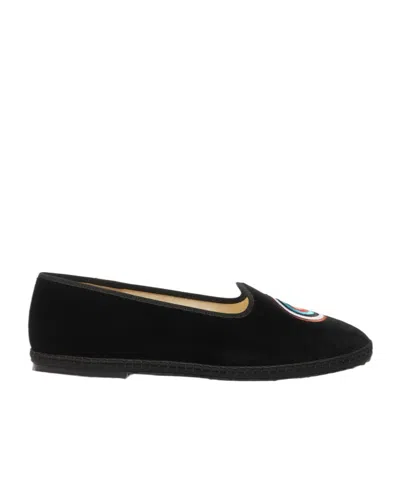 Scarosso William Iv Target Slippers In Black