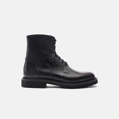 Scarosso Wooster Iv Lace-up Boots In Black - Calf