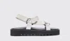 Scarosso Wooster V Suede Sandals In White - Suede