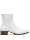 Scarosso X Warren Alfie Baker Leather Boots In White