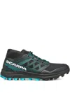 Scarpa High-top Rubber Sole Trainers In Black