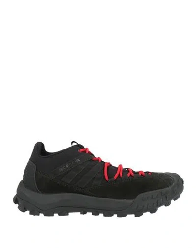 Scarpa Man Sneakers Black Size 9 Leather, Textile Fibers In Multi